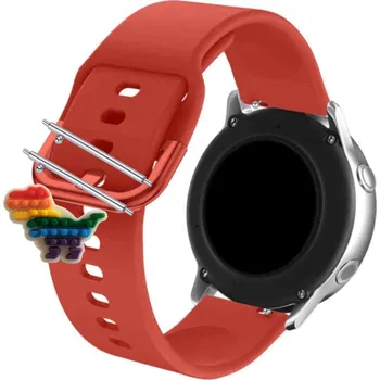 Pouzdro na mobilní telefon Pásek Řemínek pro Garett Sport 25 GPS, Silikon Červený Poutko, nastavitelný