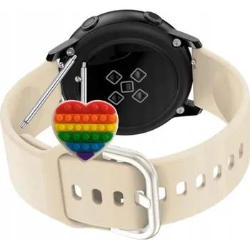 Pouzdro na mobilní telefon Řemínek Řemínek pro Samsung Galaxy Watch FE (40 mm), Silikonový Béžový Smyčka