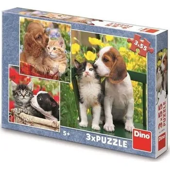 ZVÍŘECÍ KAMARÁDI 3x55 Puzzle