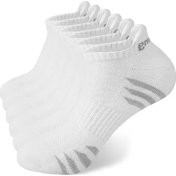 Pánské ponožky BAVLNĚNÉ PROTISKLUZOVÉ SPORTOVNÍ PONOŽKY 6 PÁRŮ BÍLÉ L
