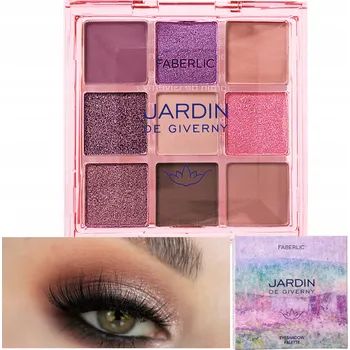 Oční stíny PALETKA OČNÍCH STÍNŮ NUDE HNĚDÉ BROKATOVÉ RŮŽOVÉ MATNÉ FABERLIC