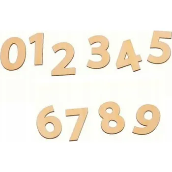 Obraz DŘEVĚNÉ EKO ČÍSLICE NA SENZORICKOU TABULI