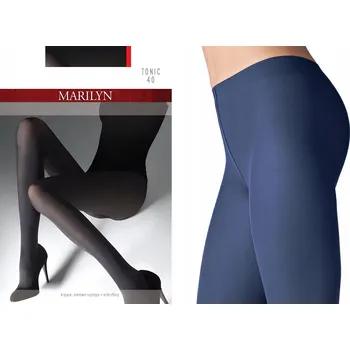 Dámské punčochy PUNČOCHÁČE MARILYN Tonic 40 den tmavě modré velikost 3/M