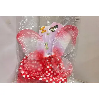 Karnevalový kostým KARNEVALOVÝ SET MOTÝLÍ KŘÍDLA TEČKY SUKNĚ