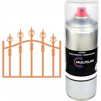 Barva ve spreji Profesionální lak ve spreji na rez oceli a kovů RAL 2010 lesklý