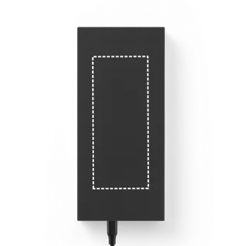 Powerbanka DOROTHY 10. Powerbanka 10 000 mAh ze recyklovaného hliníku (100% rAL) 1 Střed, 120 x 50 Sítotisk (plast, papír), 1 barva