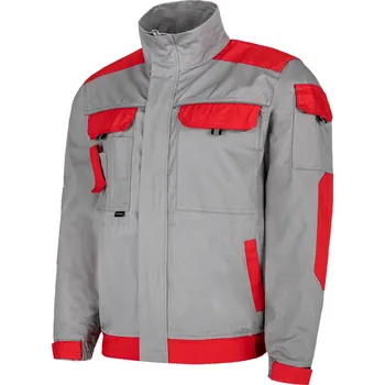 pracovní bunda Primo pracovní bunda bavlněná odlehčená šedá červená 42 ODĚVY Sklad18 012-K94B-42 (ODĚVY Sklad18)