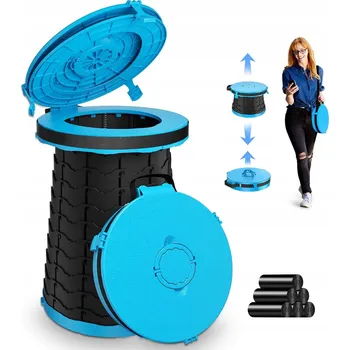 Chemické WC Turistická toaleta kempingová WC MULTIFUNKČNÍ STOLIČKA