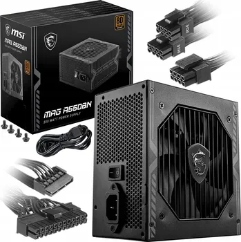 Počítačový zdroj Počítačový zdroj MSI MAG A550BN 550W 80+ Bronze