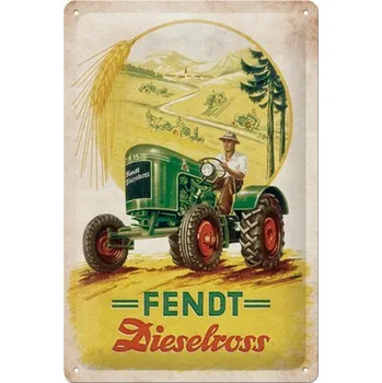 Plechová cedule Postershop Plechová cedule: Fendt Dieselross - 20x30 cm