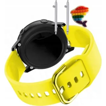 Pouzdro na mobilní telefon Řemínek Řemínek pro Polar Grit X2, Silikonový Žlutý s Poutkem, Nastavitelný