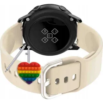 Pouzdro na mobilní telefon Řemínek Řemínek pro Kospet Tank T3, Silikonový Béžový Smyčka, nastavitelný