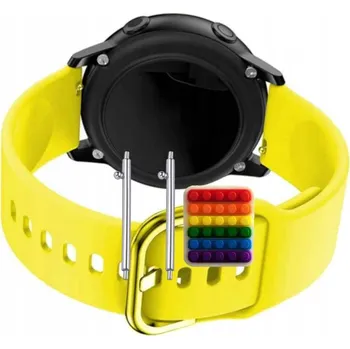 Pouzdro na mobilní telefon Pásek Řemínek pro Garmin Vivomove Style, Silikon Žlutý Poutko, nastavitelný