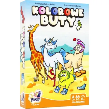 Desková hra Stolní hra Barevné boty - rodinná hra pro děti, vzdělávací a dovednostní hra, zábava s barvami, závod bot, logické hry pro nejmenší, rodinná hra Muduko