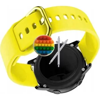 Pouzdro na mobilní telefon Pásek Řemínek pro GlacierX Noir, Silikon Žlutý Poutko, nastavitelný