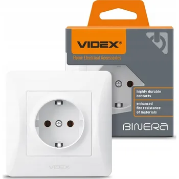 Elektrická zásuvka Videx nástěnná Elektrická Zásuvka zásuvka bílá