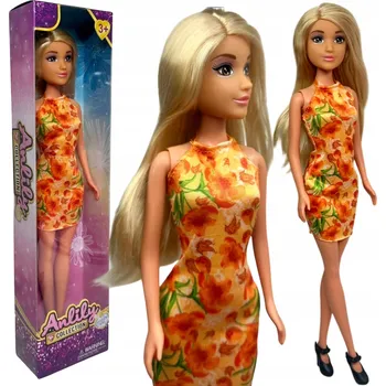 Panenka PANENKA ANLILY V LETNÍCH ŠATECH S KVĚTINAMI BLONDÝNKA 29 CM BAR CLASSIC FASHION