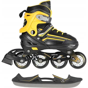 Kolečkové brusle Nastavitelné Brusle Na Led a Brusle 2v1 NILS EXTREME 2v1 M (34-38)
