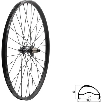 Zapletené kolo KELLYS Zapletené kolo zadní KLS SEGADOR 27 SL DSC R, 28/29", black