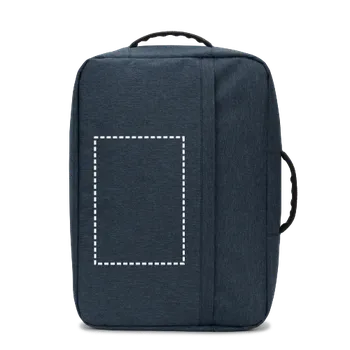 brašna na notebook NIAMEY. Batoh na 15.6" notebook z recyklovaného polyesteru vysoké hustoty 300D 10 Prostřední kapsa, 200 x 140 Transfer, 1 barva