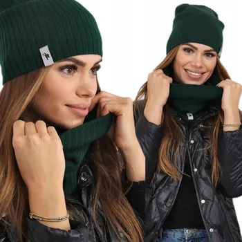 Čepice Čepice zimní beanie zelená univerzální velikost