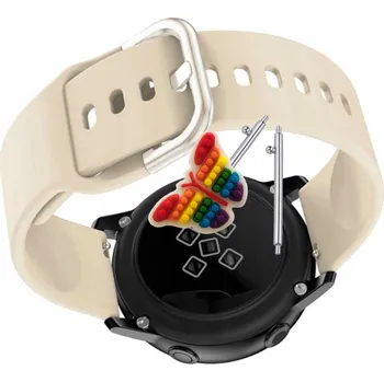 Řemínek na hodinky Řemínek / Pásek Řemínek pro Polar Pacer, Silikonový Béžový Smyčka, nastavitelný