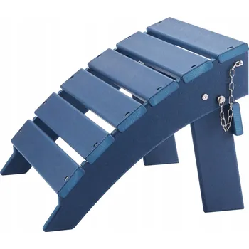 Otoman Adirondack 40x48x33CM Podnožka Pod Ottoman Skládací HDPE Modrá