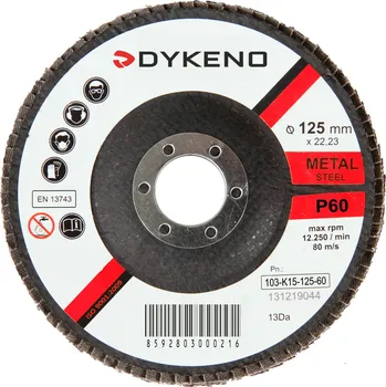 Brusný kotouč Lamelový kotouč kónický korund 150 x 22 P60 ocel, nerez P60 ODĚVY Sklad18 103-K25-150-60 (ODĚVY Sklad18)