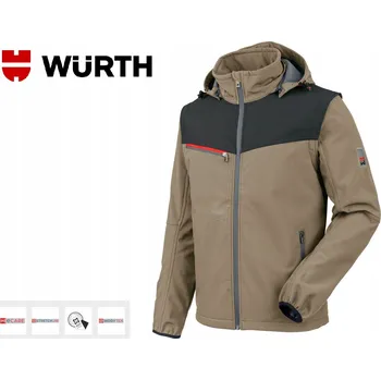 Pánská softshellová bunda SOFTSHELLOVÁ BUNDA WURTH STRETCH X BÉŽOVÁ VEL. XL