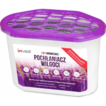Odvlhčovač vzduchu Pohlcovač vlhkosti, odvlhčovač vzduchu INVEST 230g - vůně levandule