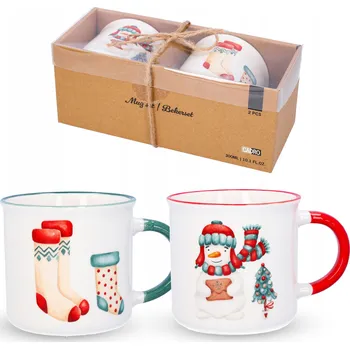 Hrnek Cadro Hrnek świąteczny porcelanowy 2x 300 ml porcelán 300 ml