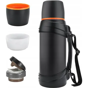 TERMOSKA TURISTICKÝ CESTOVNÍ VAKUOVÝ NEREZOVÁ OCEL UZAVÍRATELNÝ OCELOVÝ 2,5L