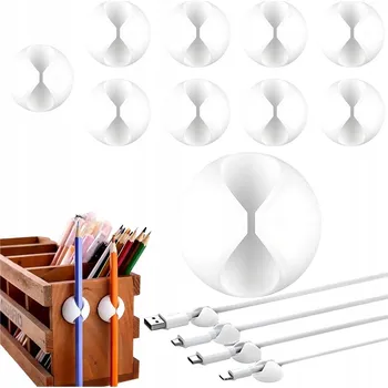 IP kamera ORGANIZÉR NA KABELY SWISSTEN KLIP DRŽÁK 3M SVORKY SAMOLEPICÍ 10x