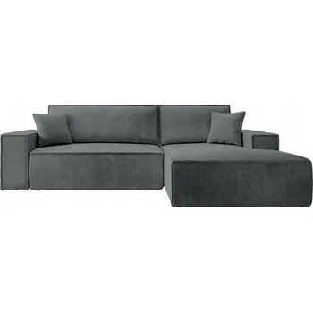 Sedací souprava Rohová Sedací Souprava s funkcí spaní Farese New šedá manšestr pravostranná
