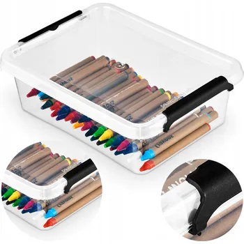 Úložný box Krabička Orplast plastová s univerzálním víkem, objem 1,15 l