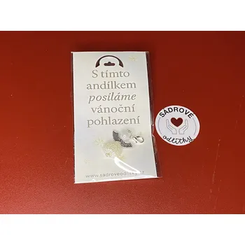 HandMade by VeJa Dárková karta - S tímto andílkem (anděl)