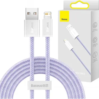 Datový kabel Kabel Baseus USB - Apple Lightning 2 m fialový