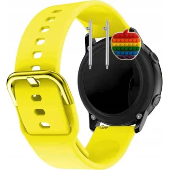 Pouzdro na mobilní telefon Pásek Řemínek pro Honor MagicWatch 2 42 mm, Silikon Žlutý Poutko, nastavitelný