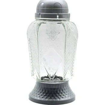 Svíčka Madona Hřbitovní Sklo Led 21,5 cm stříbrná 375 gram