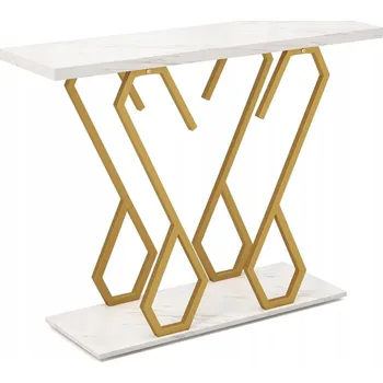 Konferenční stolek Konzolový Stolek Costway , matně bílý, 100 x 79 x 30 cm