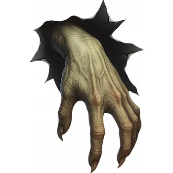 Samolepicí dekorace na vozidlo NÁLEPKA na auto | Ruka trčící z díry Strašidelná ZOMBIE Fólie