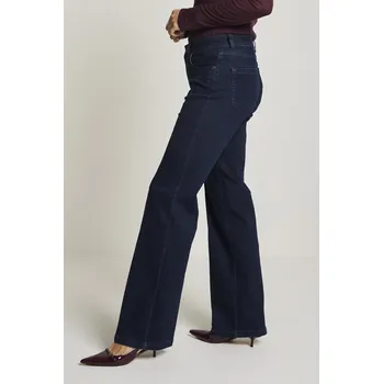 Dámské kalhoty Kalhoty Para Mi Eve 212136-D123 tmavě modré džíny rozšířené Velikost: 44