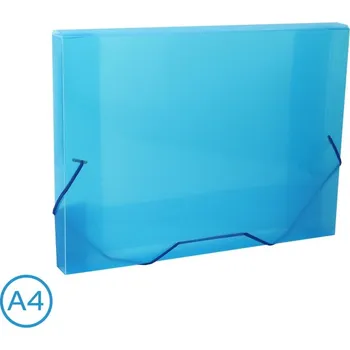 Archivační box Desky na spisy s gumou Luma, box A4, modré