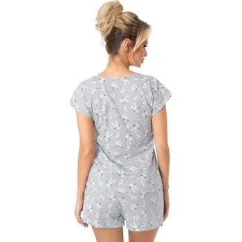 Dámské noční prádlo Dámské krátké pyžamo Donna Bunny - bavlna Šedá 2XL(44)
