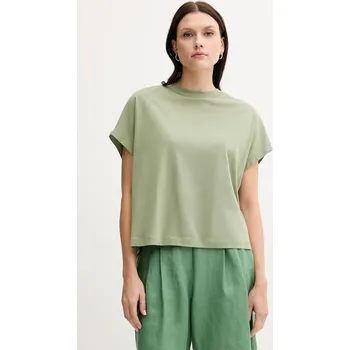 Dámské tričko Bavlněné tričko United Colors of Benetton dámské, zelená barva, 3096D1071 91X, vel. M