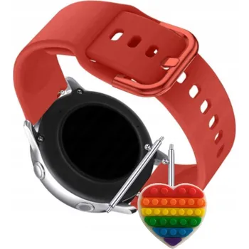 Pouzdro na mobilní telefon Pásek Řemínek pro Garmin Forerunner 165, Silikon Červený Poutko, nastavitelný