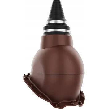 Vrták Anténní průchodka, těsná průchodka TRAPEZ T14 HNĚDÁ 8017