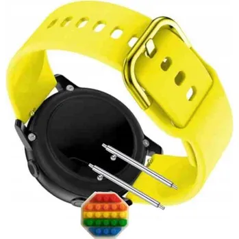 Pouzdro na mobilní telefon Řemínek Řemínek pro BlitzWolf BW-HL2, Silikonový Žlutý Smyčka, nastavitelný