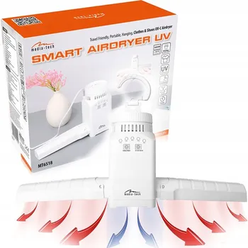 Sušák na prádlo Přenosný Závěsný Sušák na Oblečení a Obuv SMART TIMER AIRDRYER UV MT6518