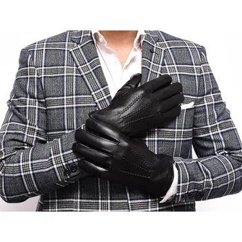 Rukavice SPECIÁLNÍ KOŽENÉ RUKAVICE (BY PRIUS) pětiprsté rukavice z pravé kůže, velikost L - muž